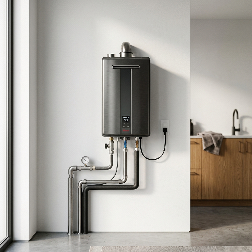 Modern Tankless Water Heater Installation